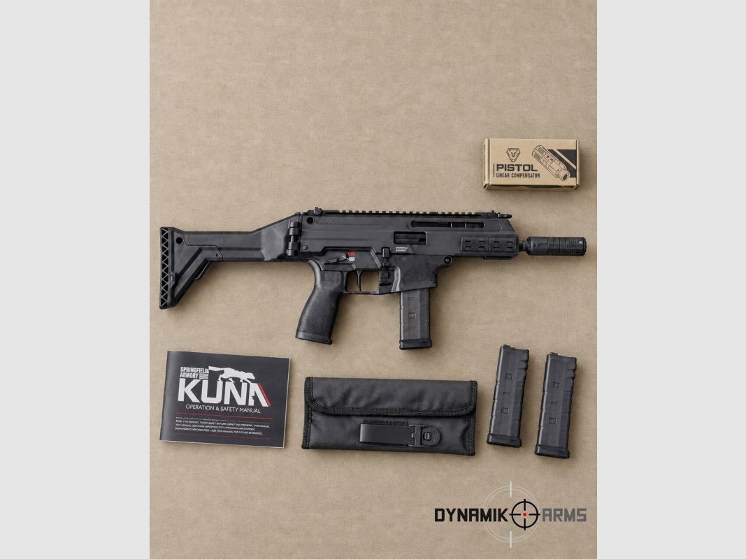 Springfield Armory KUNA 5.5" 9mm Fix Stock & Strike Industries Compensator, Bild 6 von 8