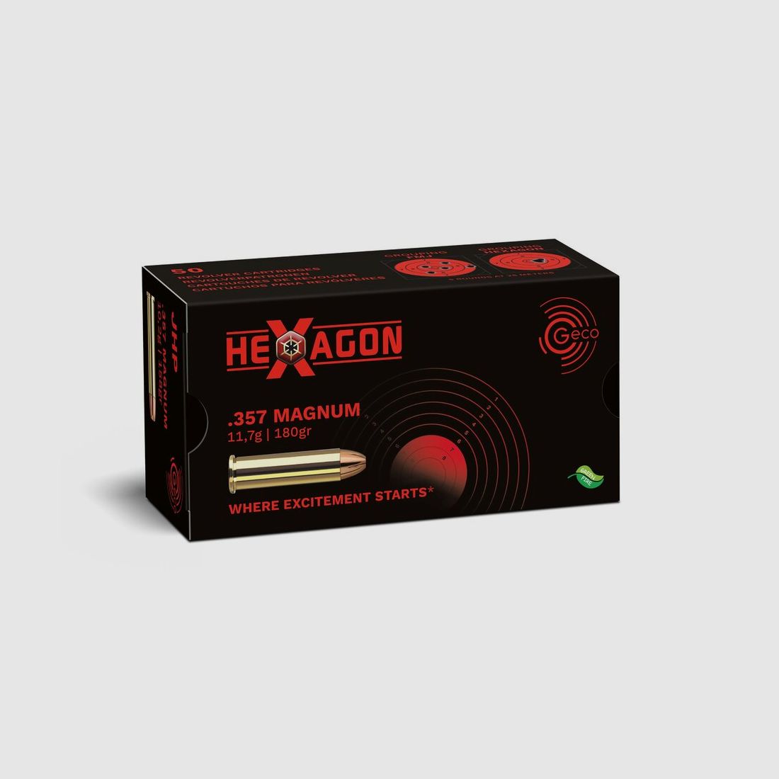 Geco .357 Mag Hexagon 180grs, Bild 1 von 2