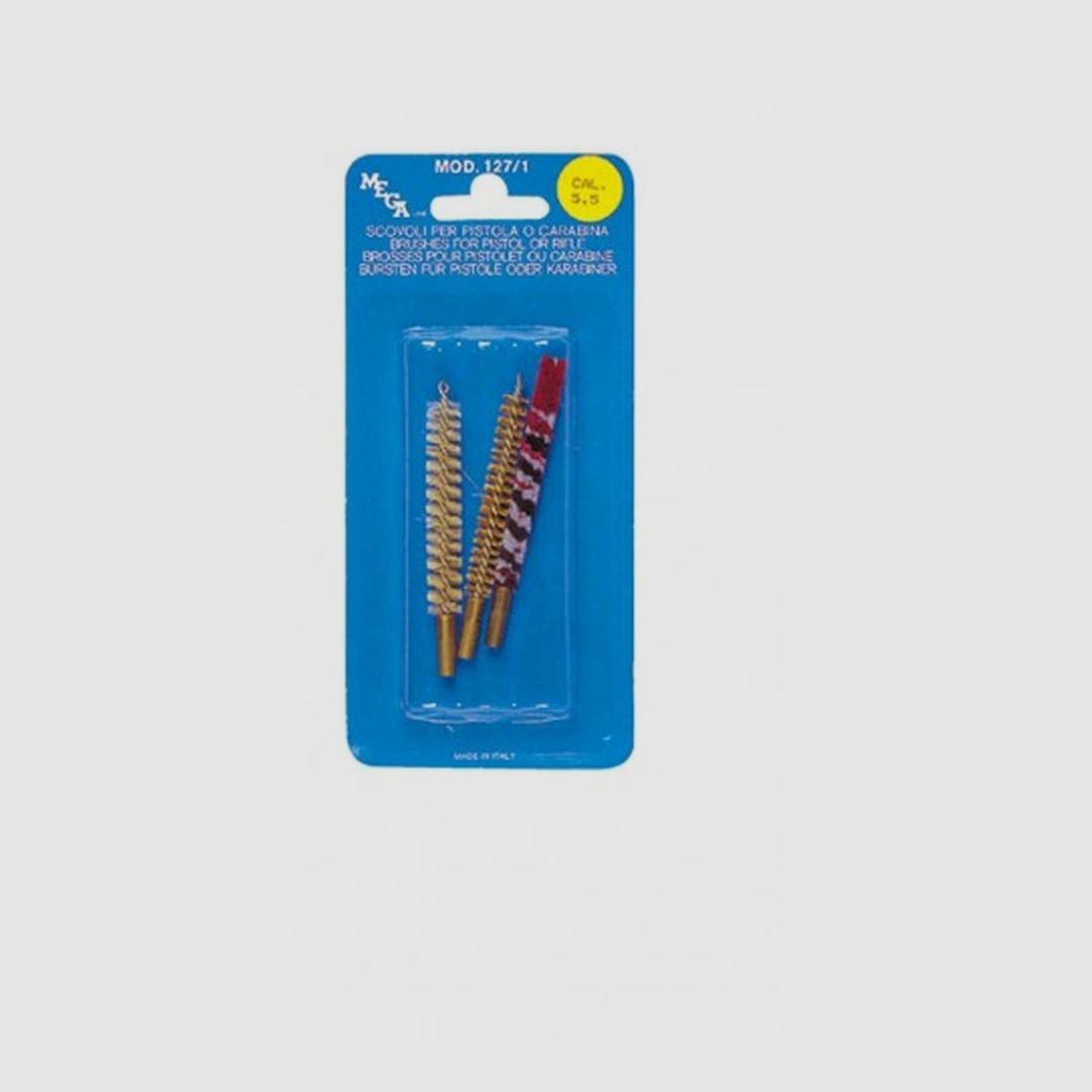 Set aus drei Bürsten für Waffen mit gezogenen Läufen - Kaliber 5,6 mm / 22 - Effektive Reinigung - Präzise Wartung der Waffen, Bild 4 von 5