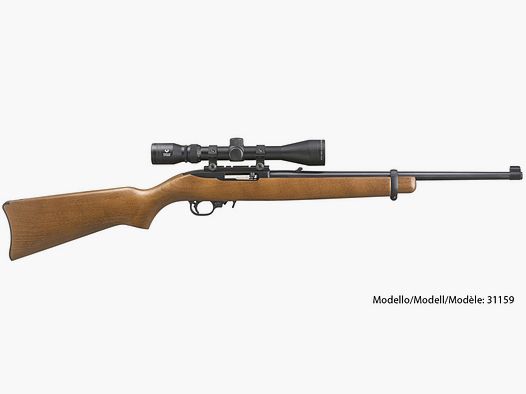 Ruger – Halbauto / 10/22 Carabine / 18.5 / 10 Schuss / Satin Black & Hardwood / .22lr