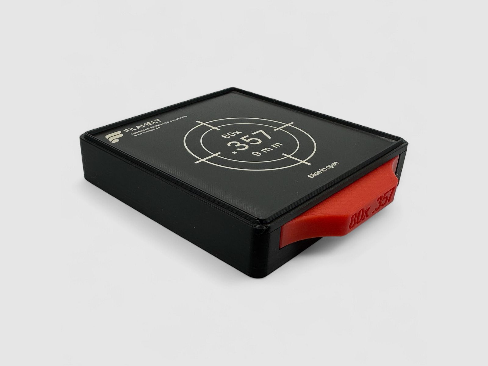 Diabolo-Box für 80x .357 / 9 mm – Praktisch, stapelbar, wiederverwendbar. Matchbox