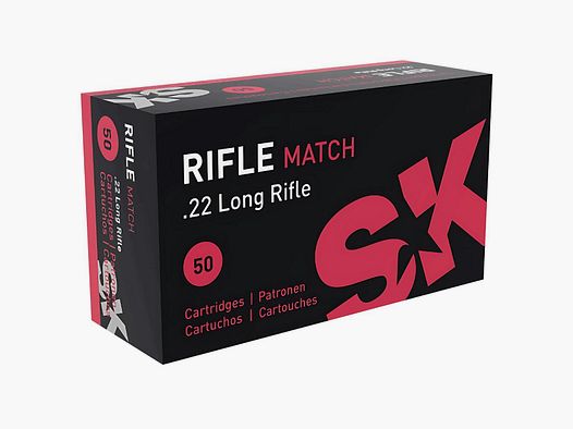 SK Rifle Match Ammunition .22LR 40Gr