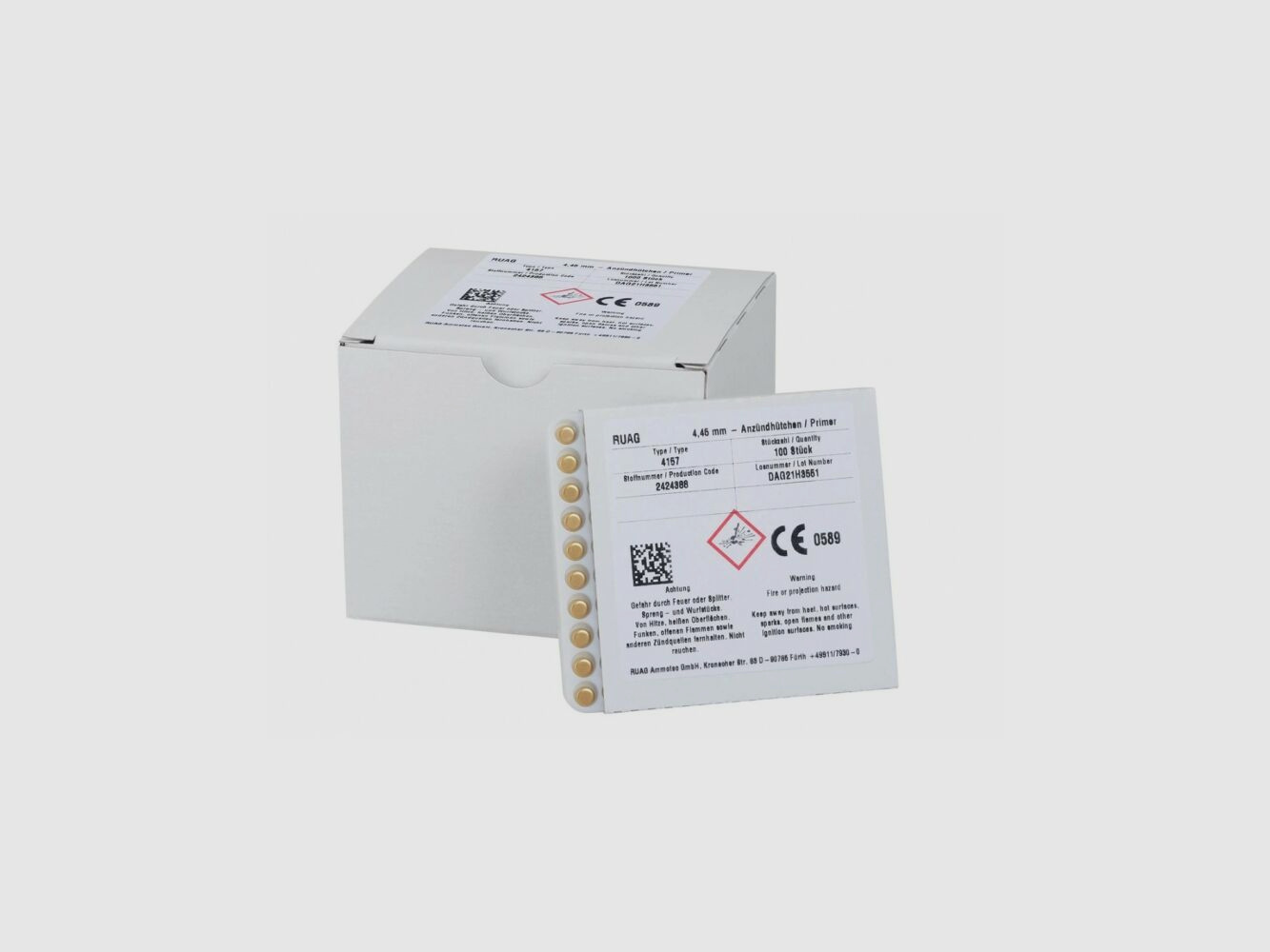 RWS Boxer primers 4157 Small Rifle RWS
