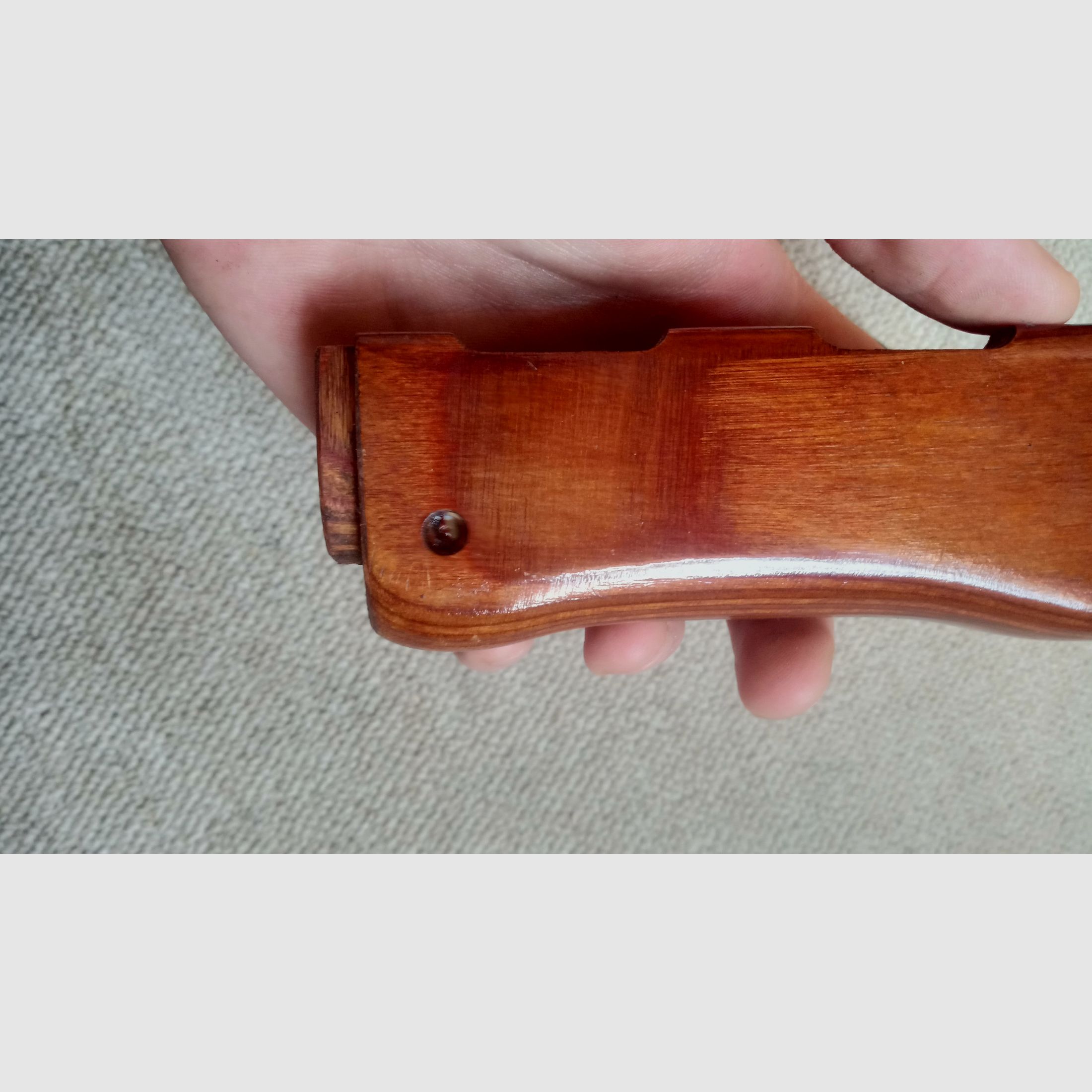 Original russischer RPK-74 Griff & Handschutz aus Schichtholz eingepasst für AK  und mit Gasrohr (AK74 / AK-100 / Saiga / Yunker 2/3/4)