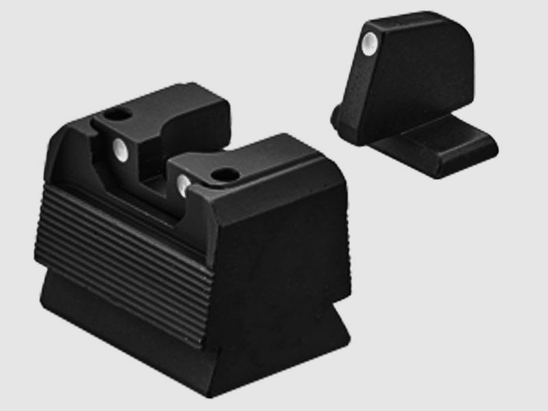 LPA Sights Red-Dot compatible sight RDS contrast for WALTHER PDP 3-point white contrast sight with front sight