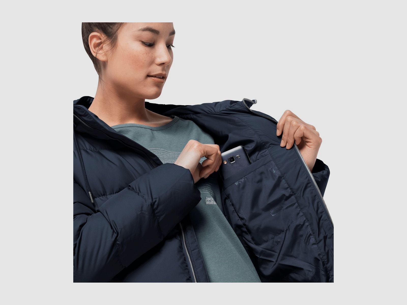 JACK WOLFSKIN Crystal Palace Coat Midnight Blue