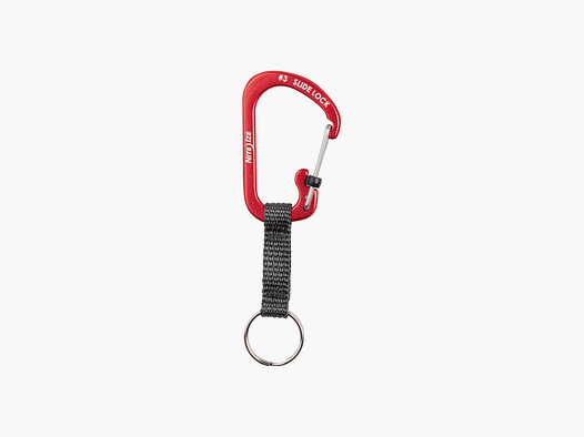 NITEIZE – PORTACHIAVI SLIDELOCK® SCHLÜSSELRING ALUMINIUM Rot