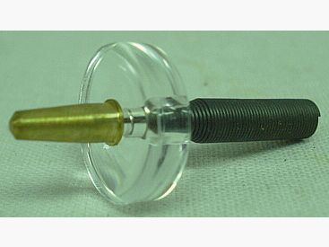 Verificatore di fori di proiettile .38/357Mag. - 9mm, con lente d'ingrandimento