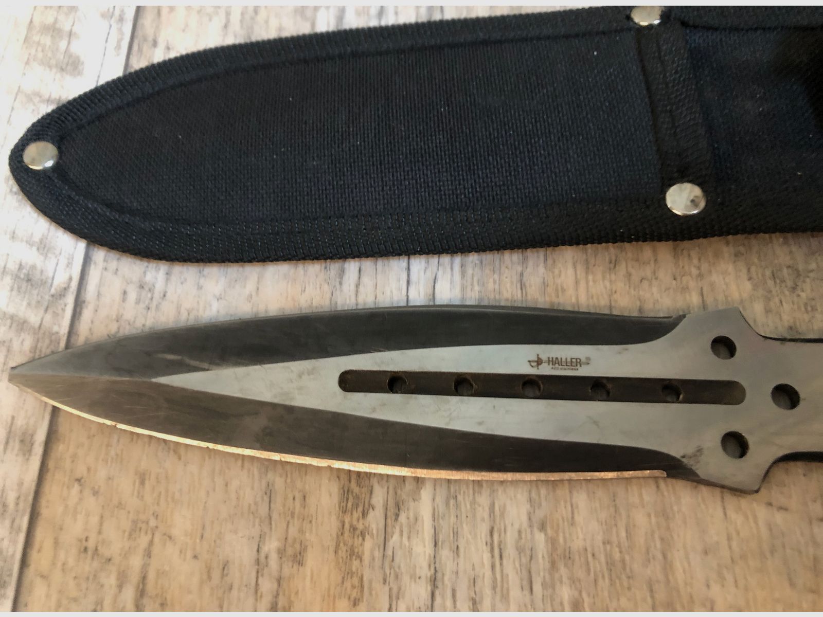 Ensemble de couteaux de lancer, Walther, City Brother Warhawk, Wild Cat, Haller