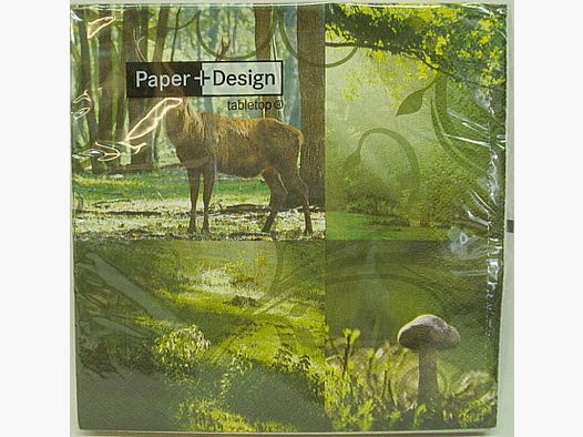 Serviettes Cerf dans la Forêt - 20 pièces