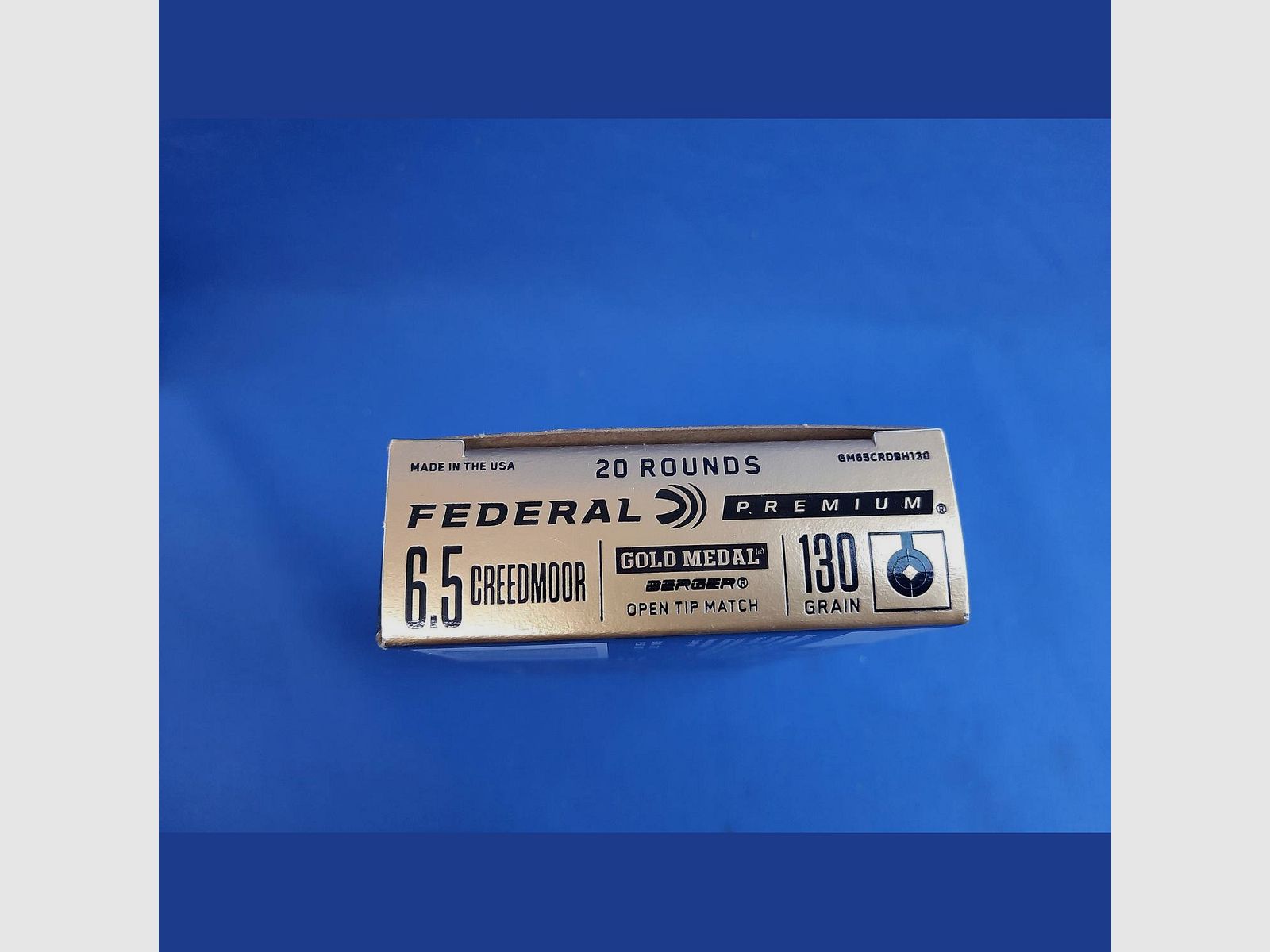 Federal Goldmedal 6,5 Creedmoore 8,4g./130grs. Berger Hybrid VLD, Bild 2 von 2