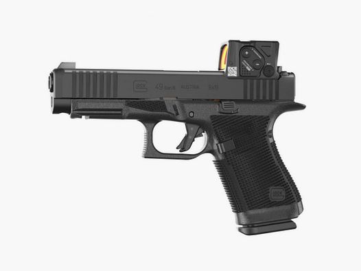 Pistole Glock 49 Gen6, A-Cut Combo, 9×19, Reflexvisier Aimpoint COA, 15 Schuss