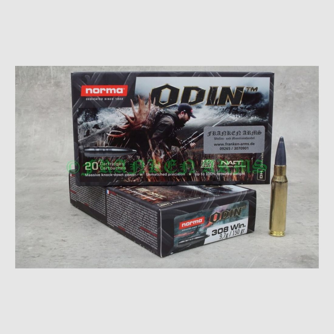 Norma ODIN .308 Win. 150gr. 9,7g 20 pièces