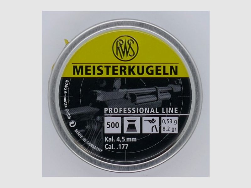 RWS Meisterkugeln LG 500er 4,50mm Diabolo Munition
