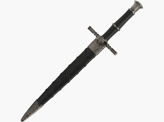 Cuchillo de bruja con herrajes de metal