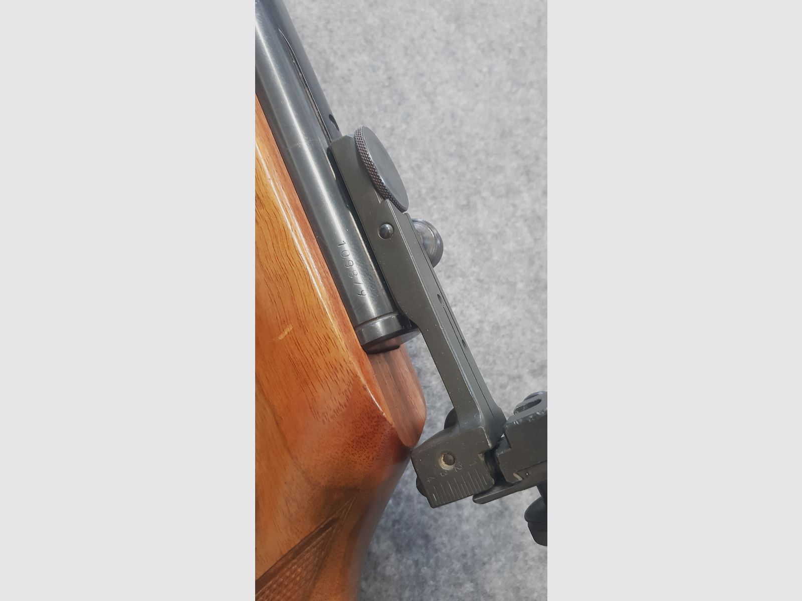 Sehr altes Weihrauch HW55 T  mit Tiroler Walnussschaft Knicker Luftgewehr  ohne F-Zeichen aus den 60iger Jahren cal. 4,5mm Diabolo