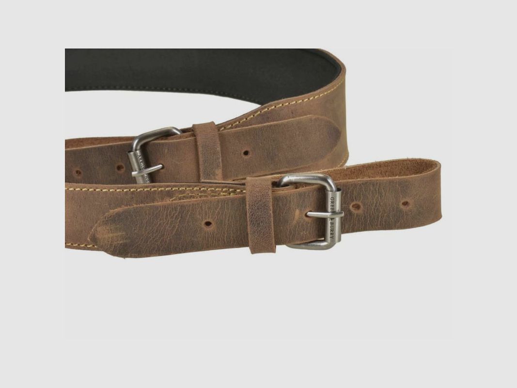 Gewehrriemen Vintage Gunstrap Leder 5 cm breit, Bild 2 von 3