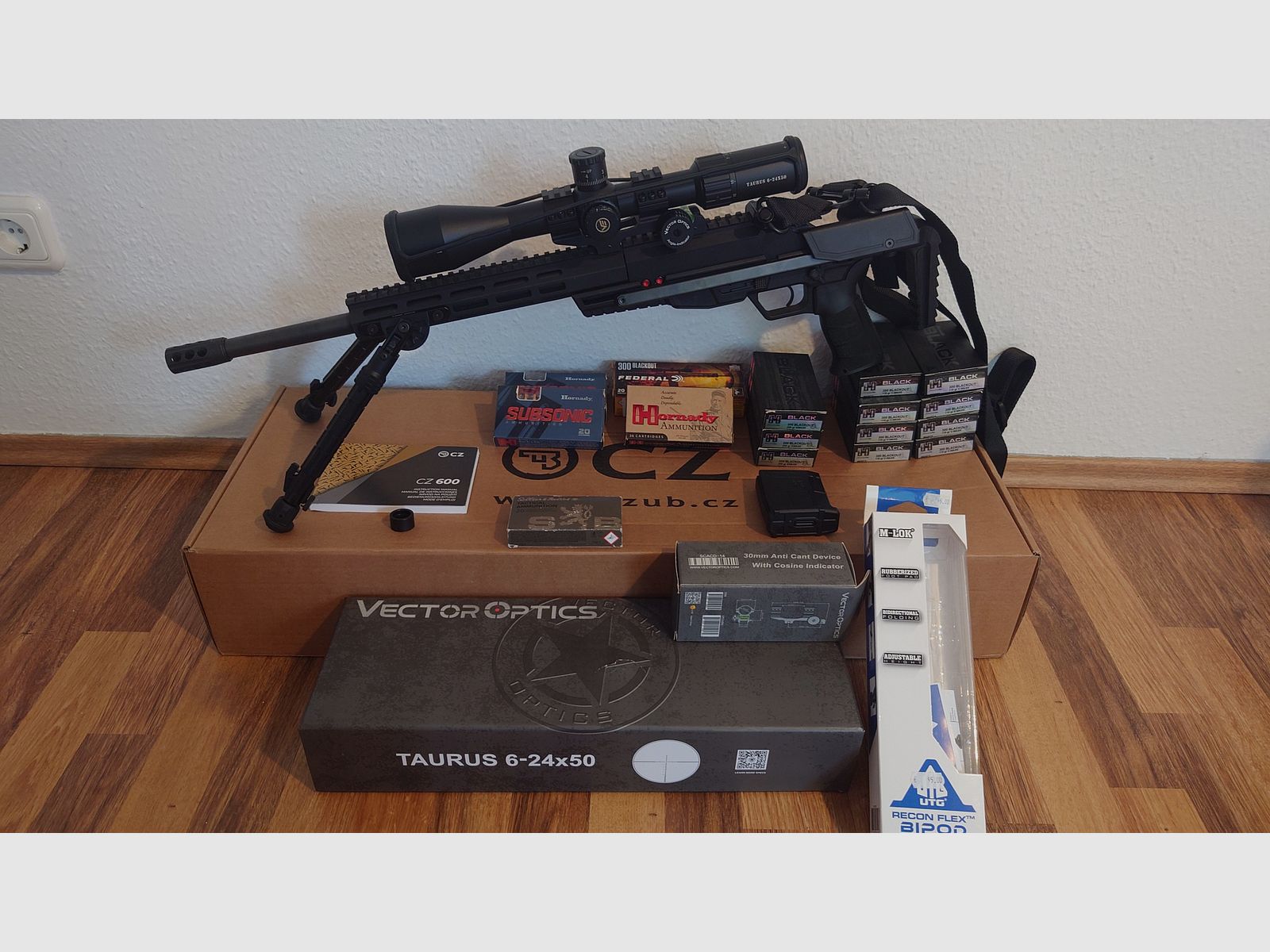 Repeater rifle CZ 600 Trail in caliber .300 Blackout, sportingly approved
