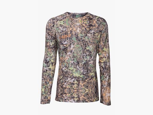 KOSZULKA MYŚLIWSKA Z DŁUGIM RĘKAWEM CAMO "PIZ PALÜ caja-FALL"