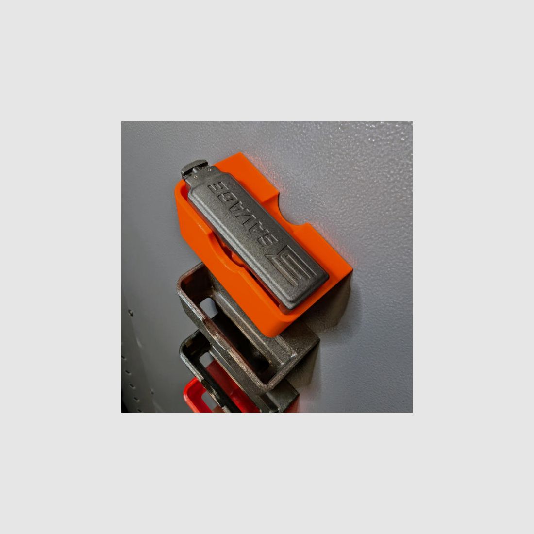 Magnetic magazine holder for Savage Predator Hunter magazines for gun cabinet - accessories for the gun cabinet