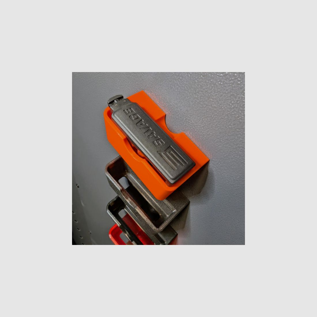 Magnetic magazine holder for Savage Predator Hunter magazines for gun cabinet - accessories for the gun cabinet