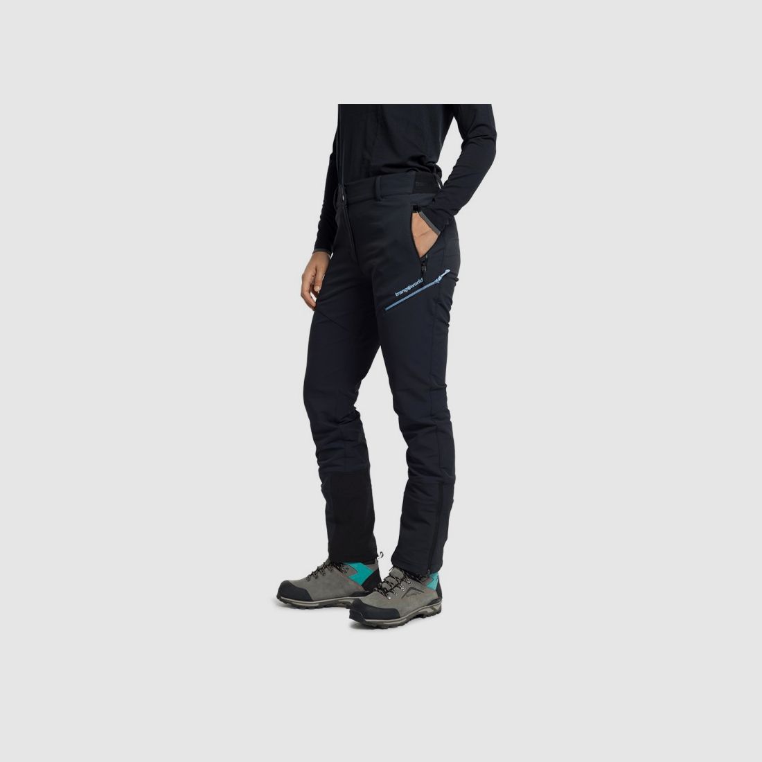 Trangoworld LANGE BROEK NOGUERA V02 ZWART, afbeelding 3 van 6