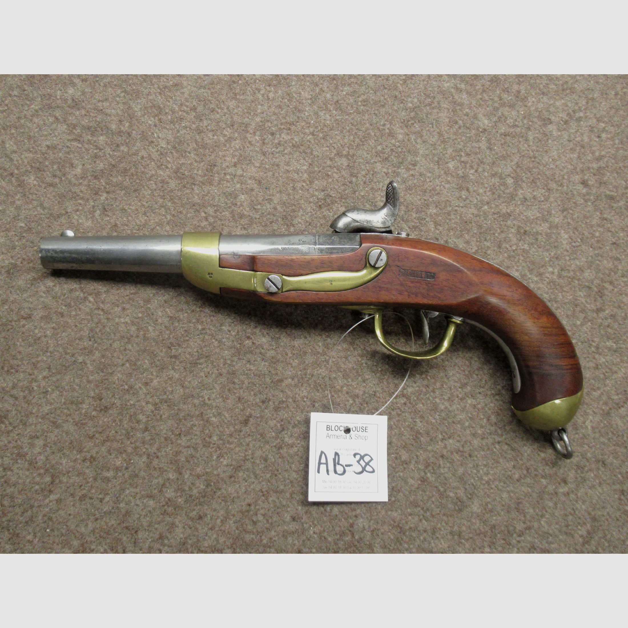 AB-38 Perkussionspistole BEURET FRERES mod. 1842 Kal. 18mm, Bild 2 von 5