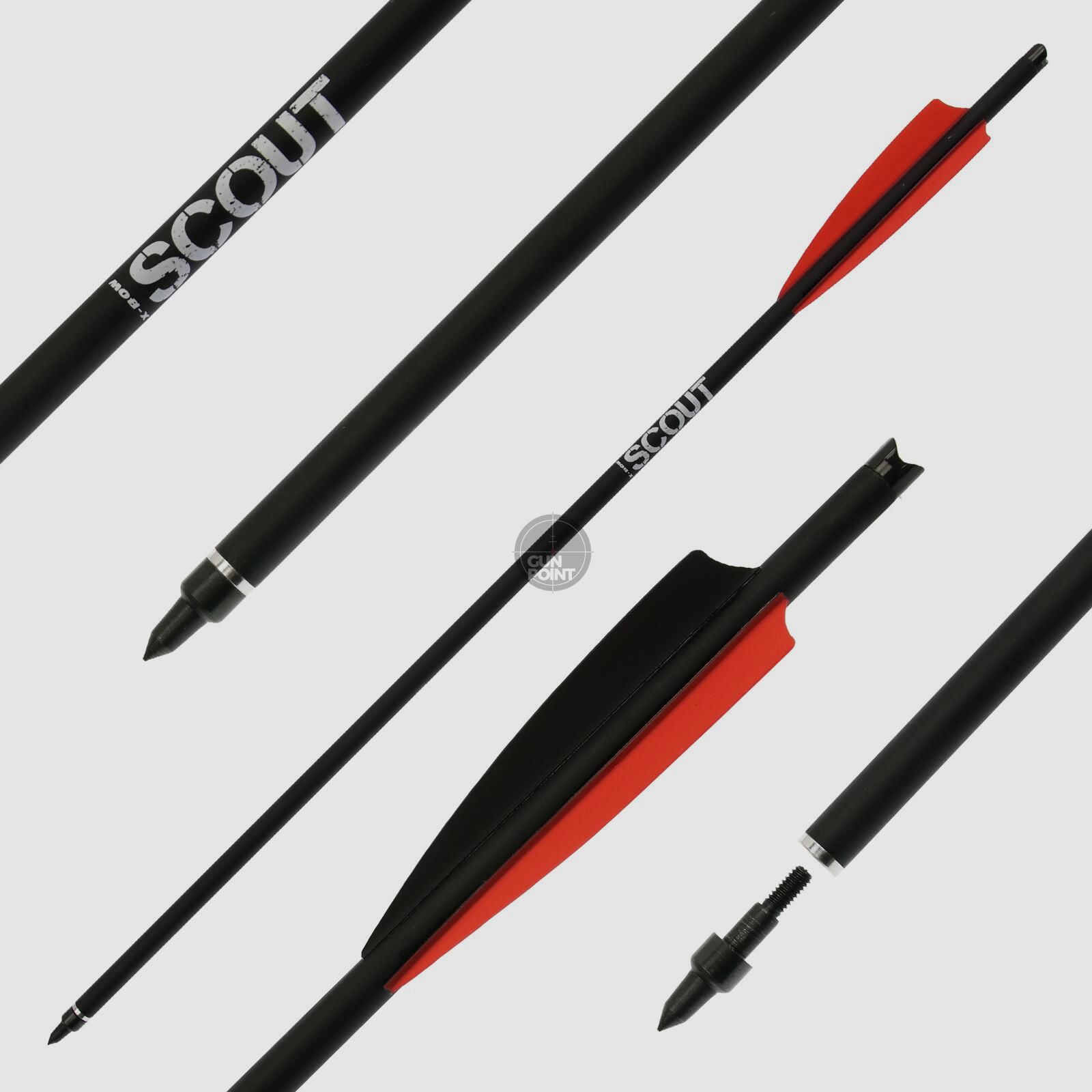 Armbrustbolzen | X-BOW FMA Scout - Hybridbolzen - Länge: 22 Zoll