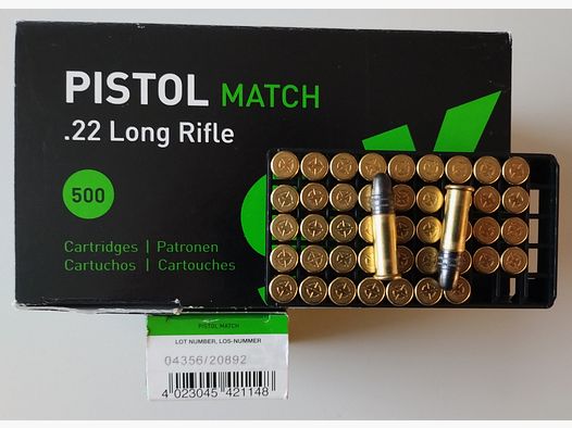 .22lr SK Pistol Match 495 cartucce