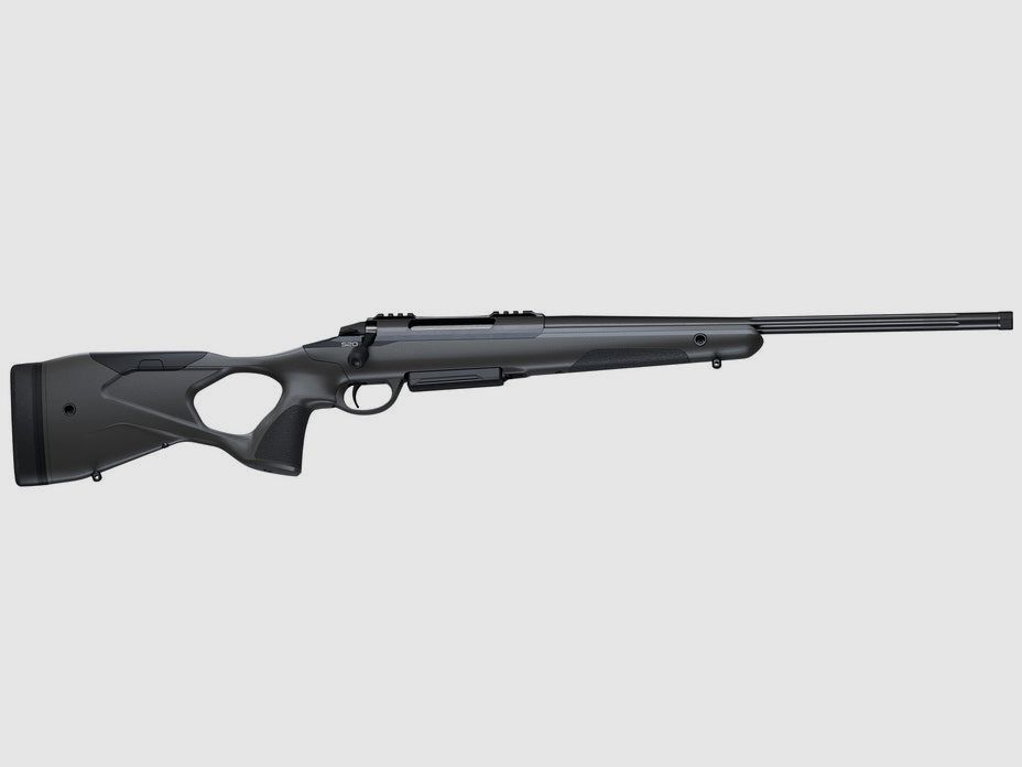 SAKO S20 HUNTER 6,5 Creedmoor schwarz, Lauflänge 20" kanneliert, 2-Stage Trigger, Synthetikschaft schwarz mit verstellbarer Wangenauflage, ohne Visierung, MG 5/8"-24, Bild 1 von 2