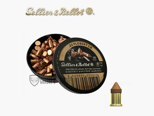 100 Patronen S&B Kal.22 Flobert Cb Bosquette 18gr konisch