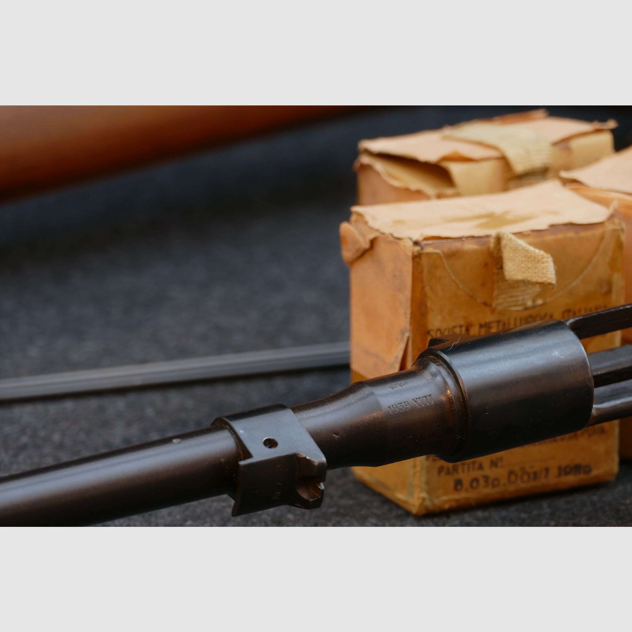 Carcano Mod. 1938 „Fucile Corto“, 7,35Carcano — 1939 — Schaft & System nummerngleich (Kurzgewehr), Ordonnanz, Sammler