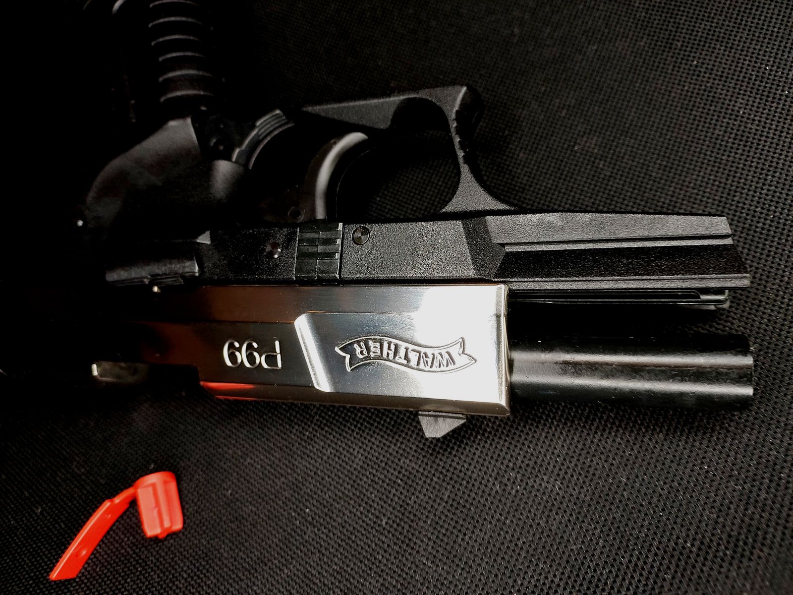 Premium Walther P99 SV NKL blank firing pistol 9 mm P.A.K. (PTB 762) P 99 Nickel-Finish [CNC-milled steel slide NKL] NEW!