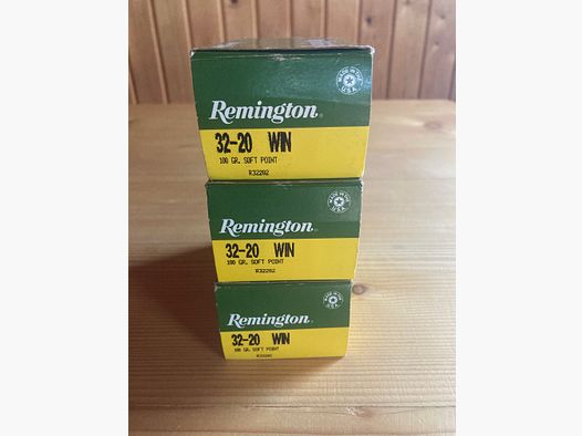 125 Schuß Western Munition Remington 32-20 Win 32/20 John Wayne UHR