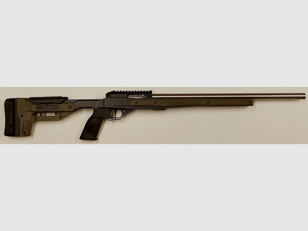 Schwaben Arms GmbH - Novedad - SAR 10/22 MATCH rifle semiautomático, calibre .22L.R., con cañón bull y culata MDT ORYX