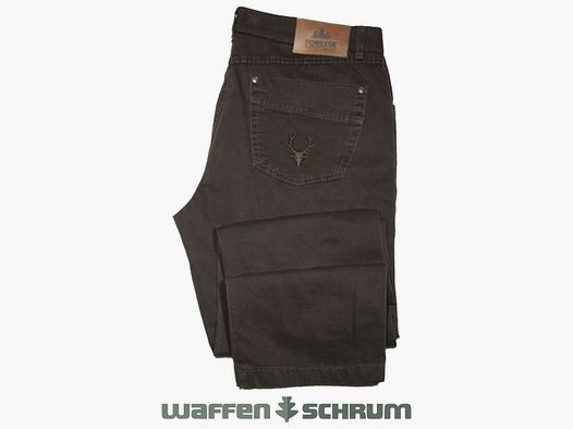 Foresta Jeans-Fivepocket mit Stick Braun
