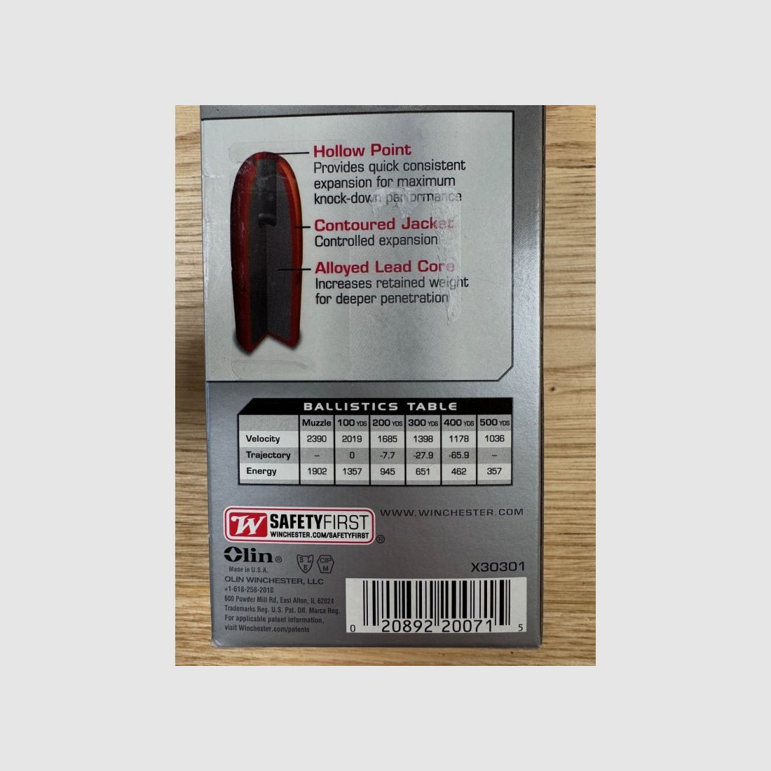 Winchester 30-30 win JHP 150 grs (x20), Bild 2 von 3