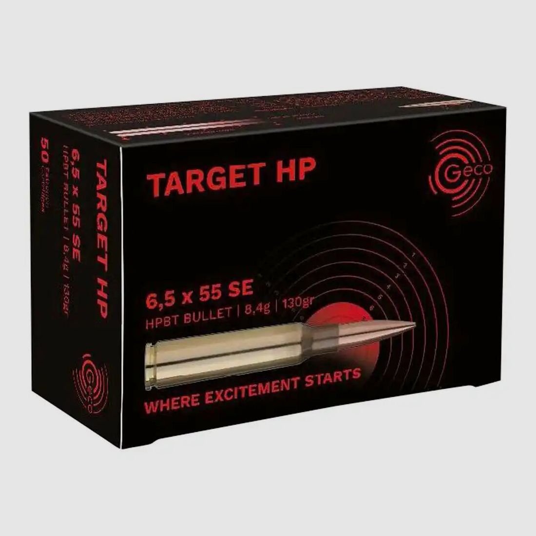 GECO 6.5x55 Target HP 8.4g/130grs., image 1 of 2