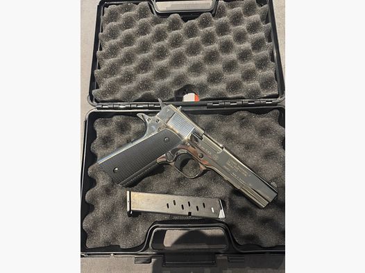 1911 blank firing pistol 9mm P.A.K. chrome – unfired