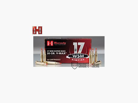 50 Patronen HORNADY Varmint Express Kogel 17 Wsm 20 Gr Ntx