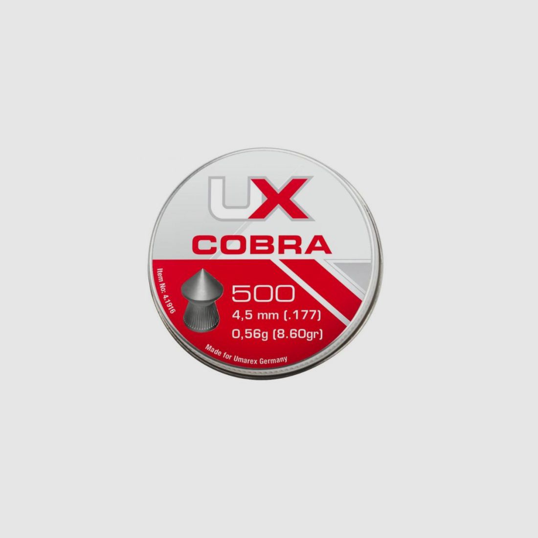 Umarex Diabolo Cobra 4,5mm Spitzkopf, glatt, 0,52g, Bild 1 von 4