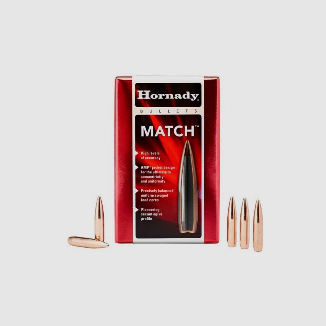 100 szt. Hornady Match 168 Grain HPBT kaliber .308 WIN #30501