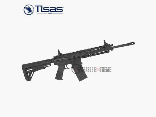 AR15 Piston Geweer TISAS Zpt 556 K 14,5'' Kal 223 Rem Zwart