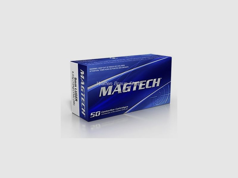 Magtech 9MM LUG FMJ 124GRS 8,03g A50 #9B