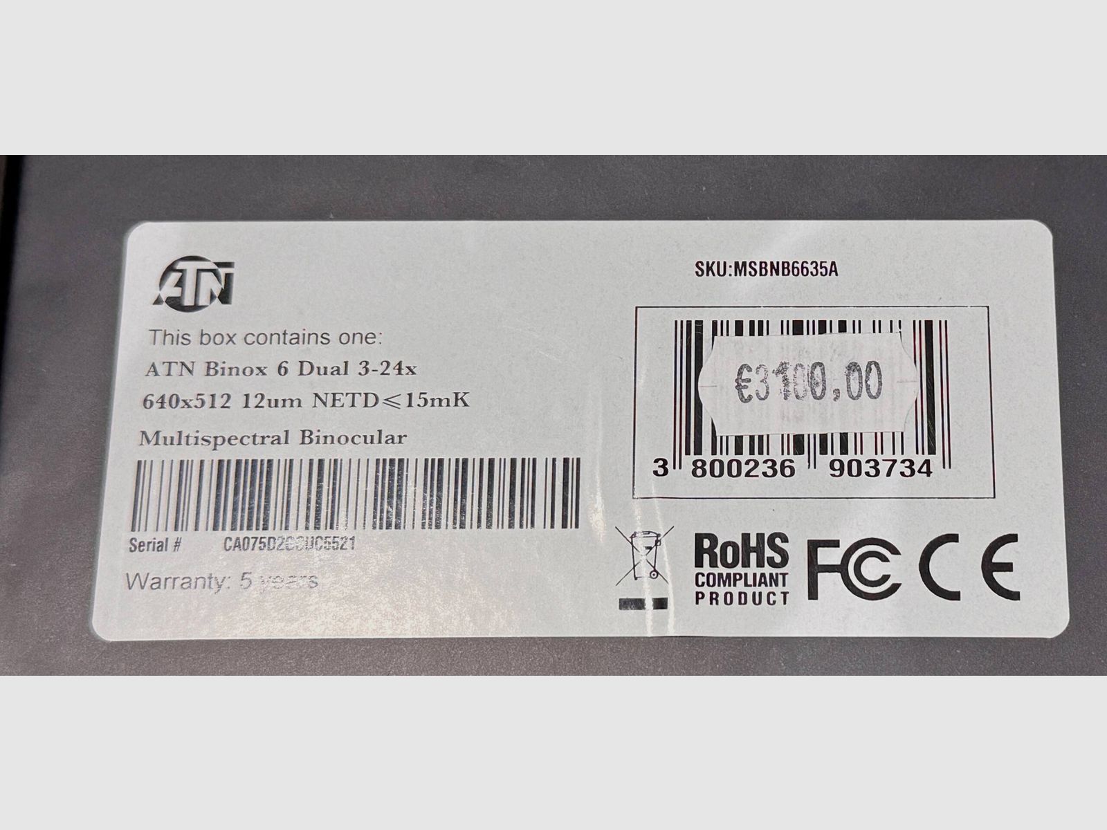 ATN Binox 6 Dual 3-24x640x512, Bild 4 von 6