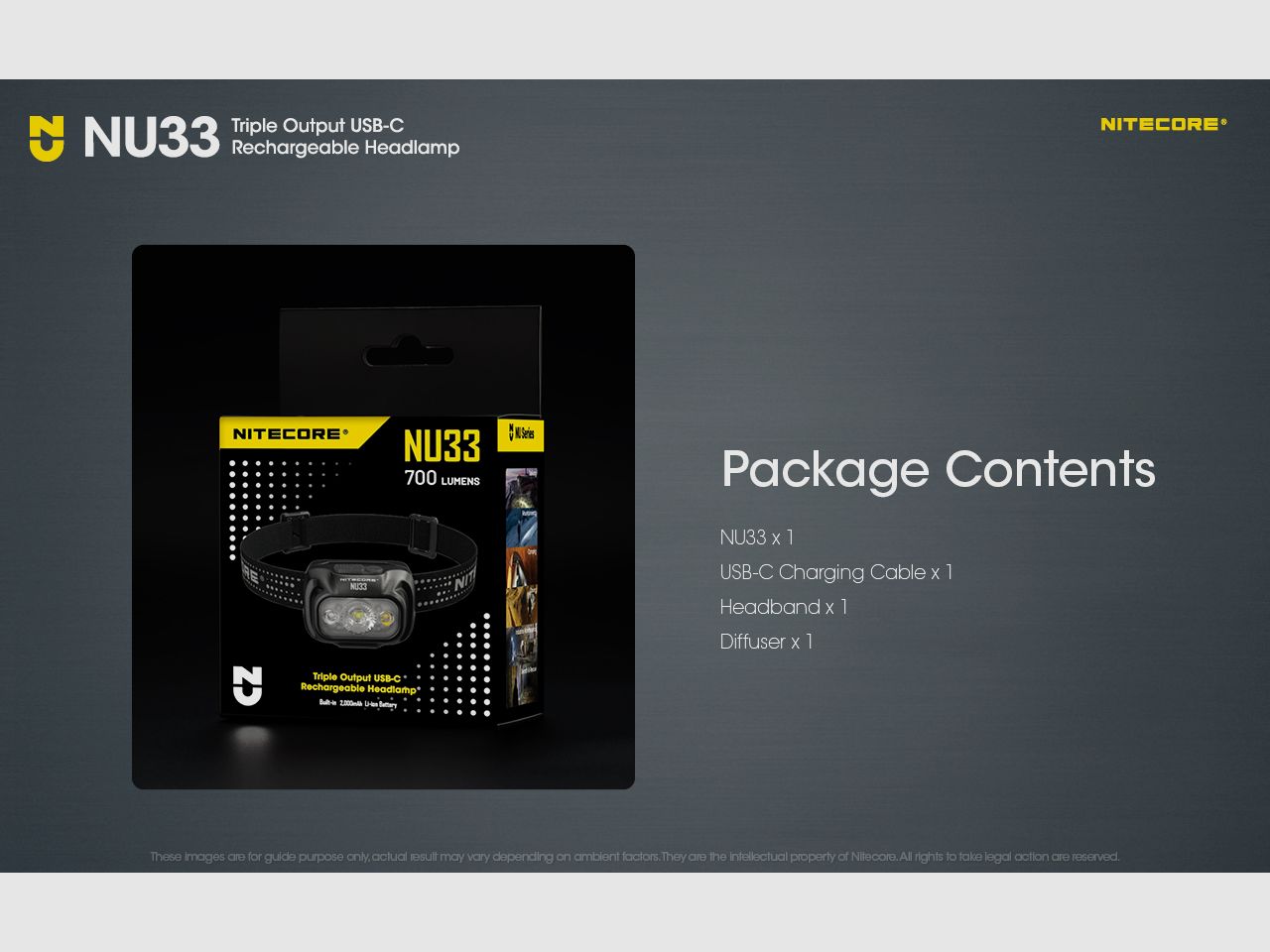 NITECORE NU33 Lampe frontale, image 25 sur 26