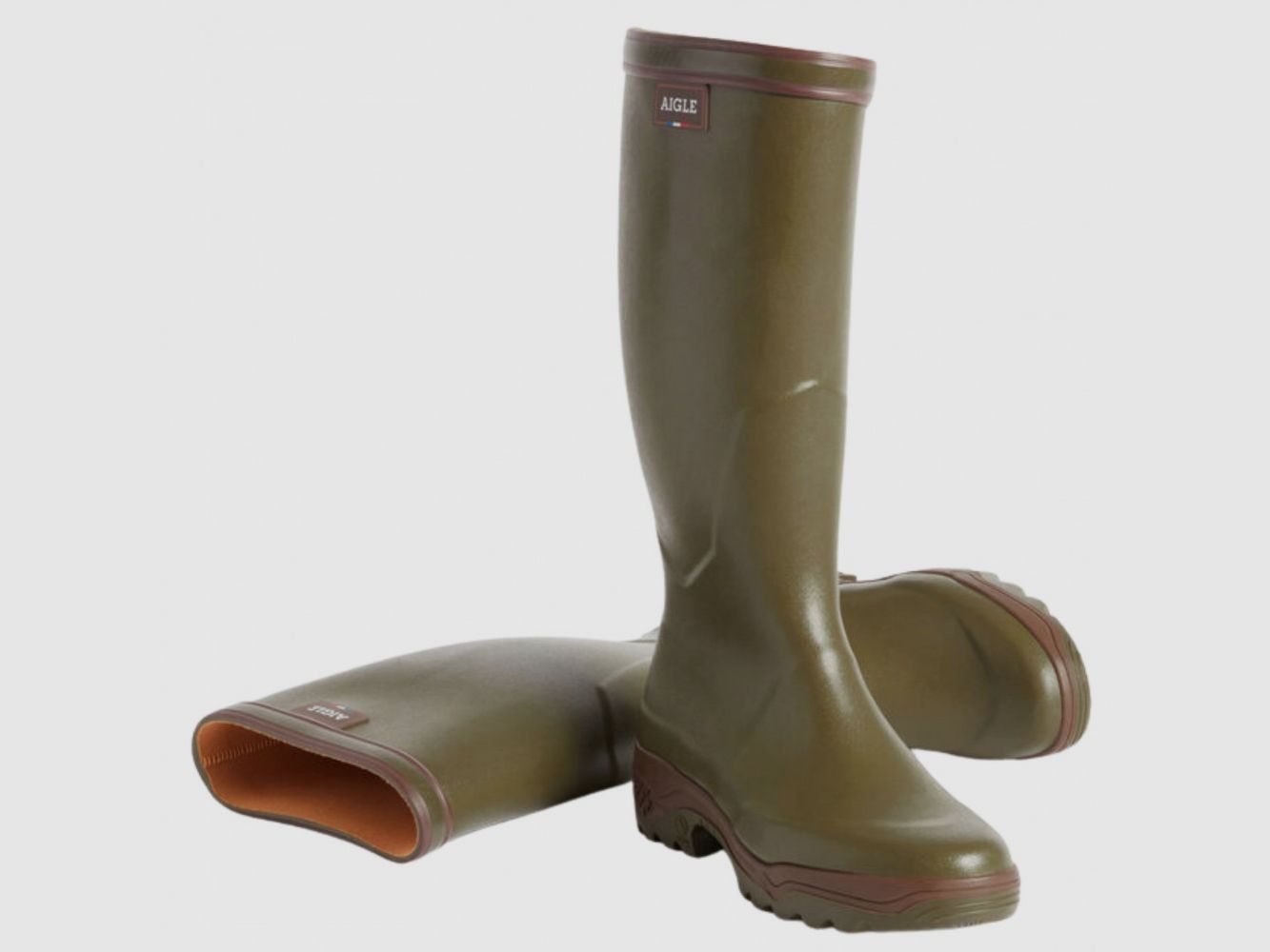 BOTTES AIGLE PARCOURS 2 KAKI HOMME, image 1 sur 6