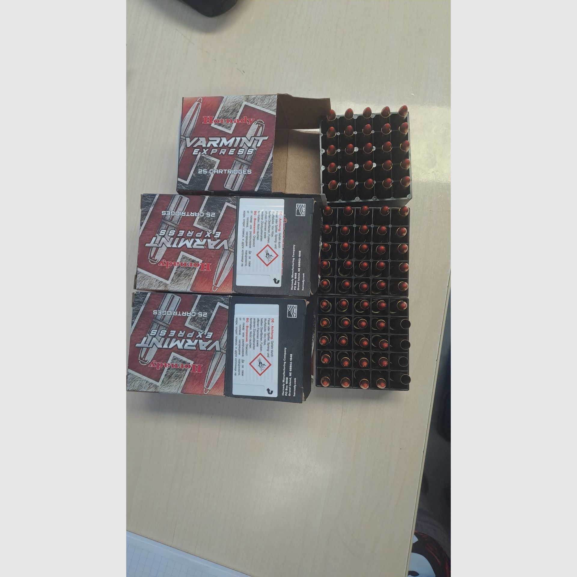 Hornady .22 Hornet V-Max 2,3g/35grs. 71 Schuss 