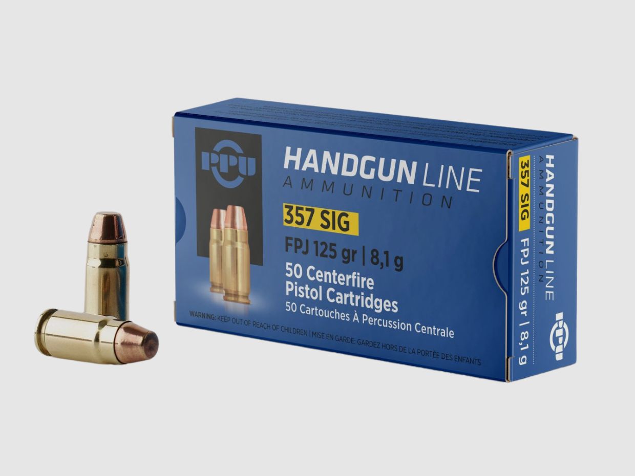 PPU .357 SIG 125gr 8.1g FPJ