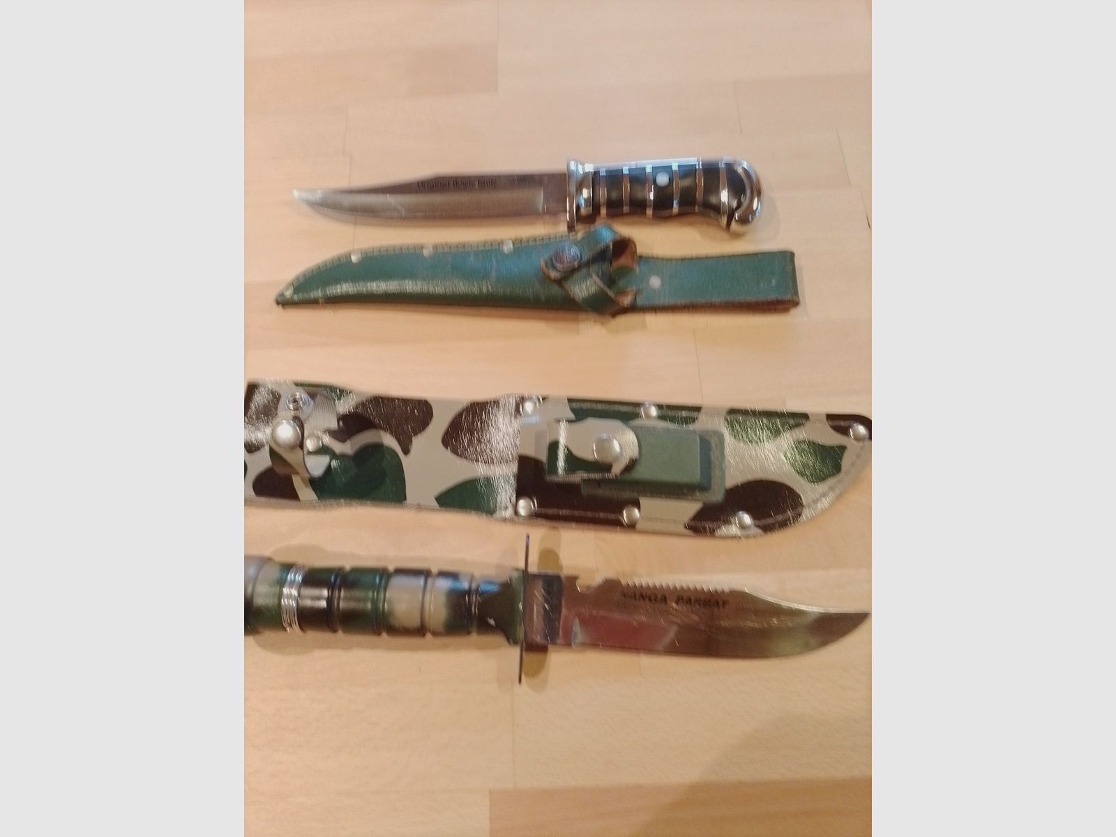 2 knives Nanga Parbat and original Bowie knife